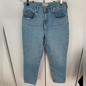 EVERLANE HIGH WAIST STRAIGHT JEANS LIGHT BLUE SIZE 30 ANKLE LENGTH
